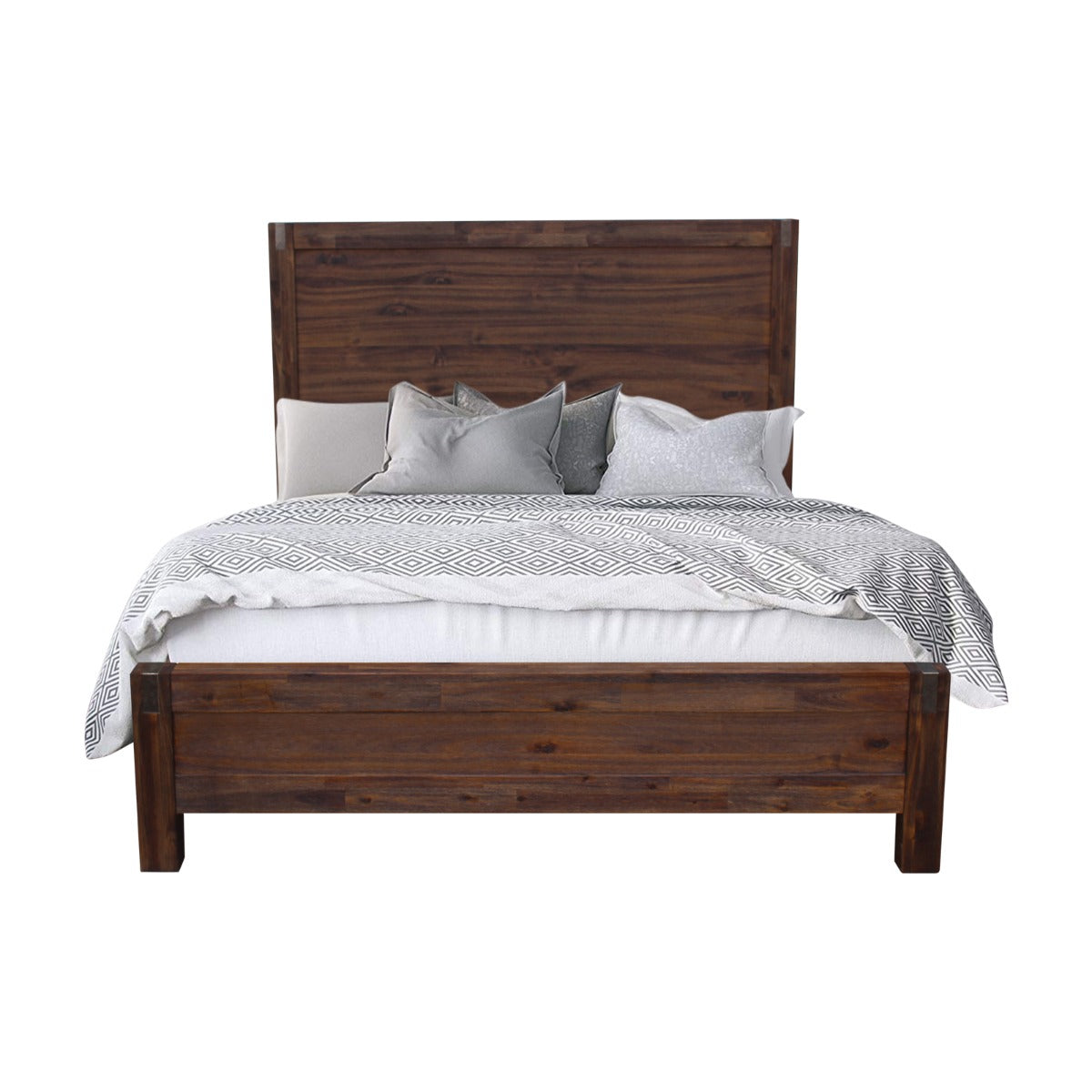 Nowra Queen Bed Chocolate