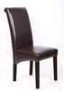 Swiss Wooden Dining Chairs Brown 2x