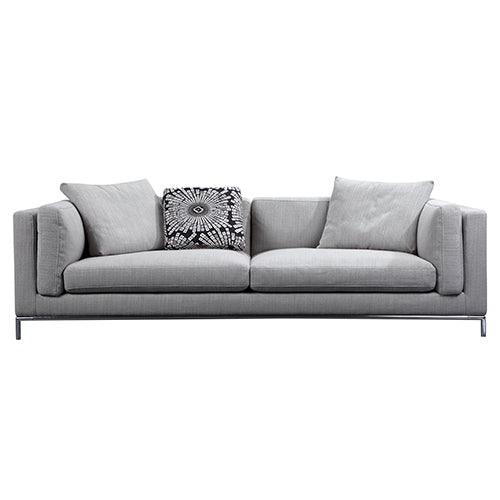 Carlton Grey Linen Fabric Cover Sofa