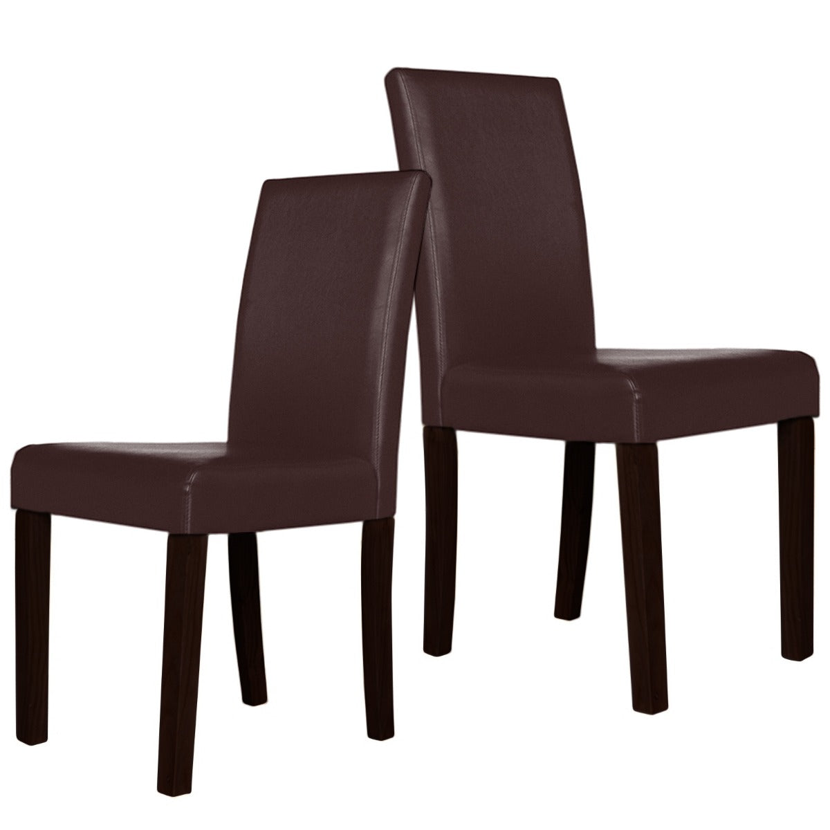 Montina Wooden Dining Chairs Brown 2x