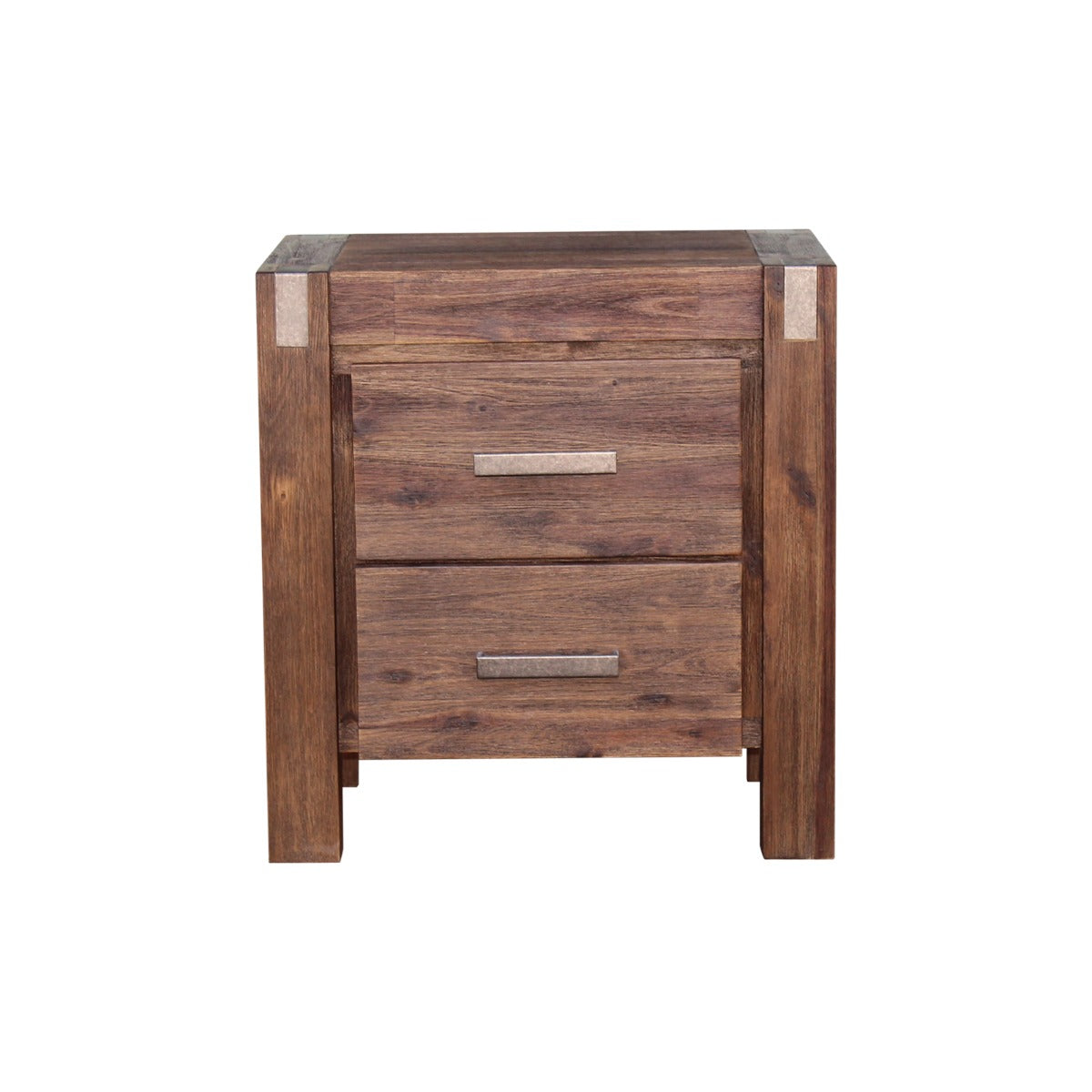 Nowra 2 Drawer Bedside Table