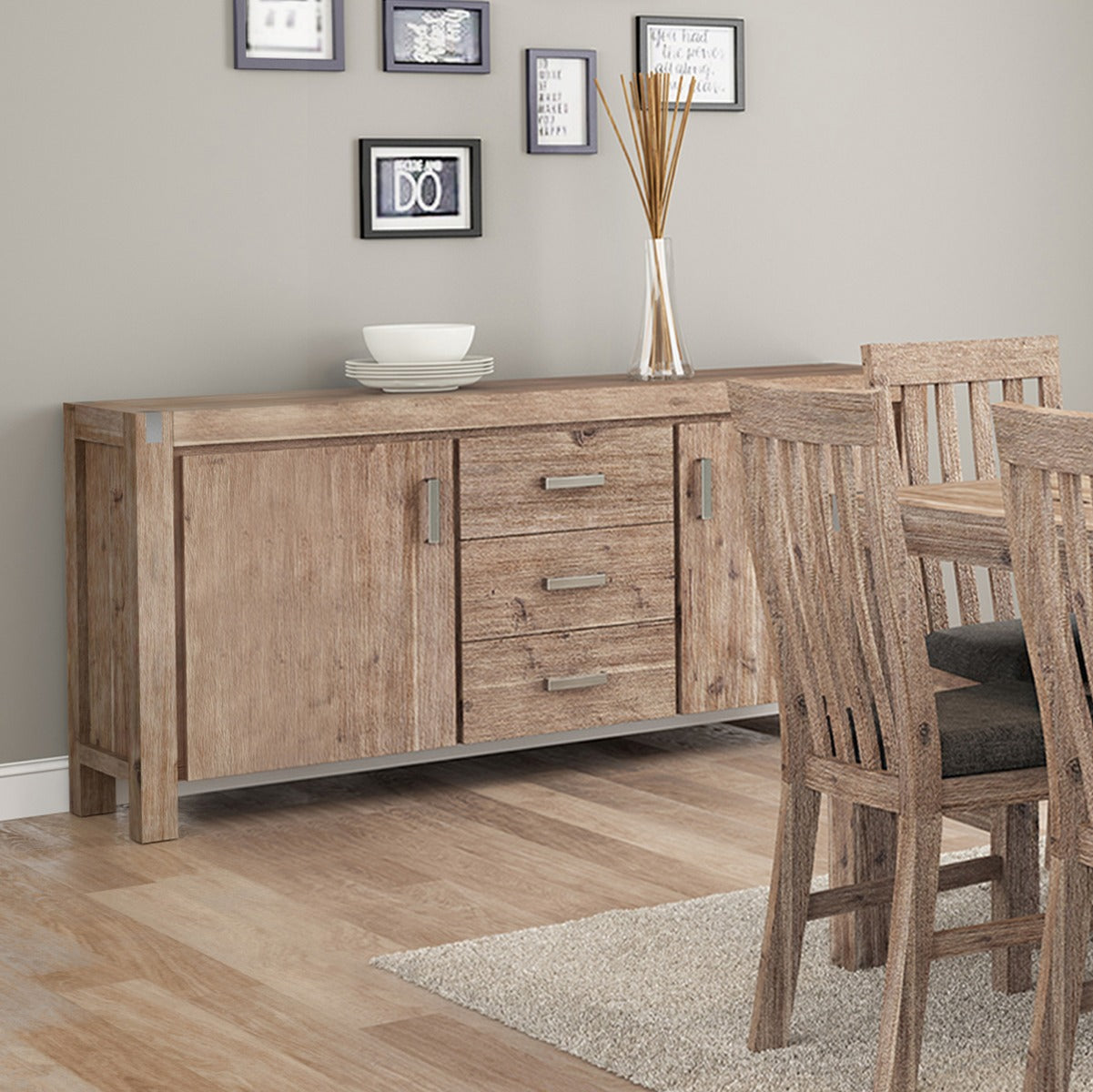 NOWRA Buffet Oak 3 Drawer