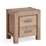 Nowra 2 Drawer Bedside Table