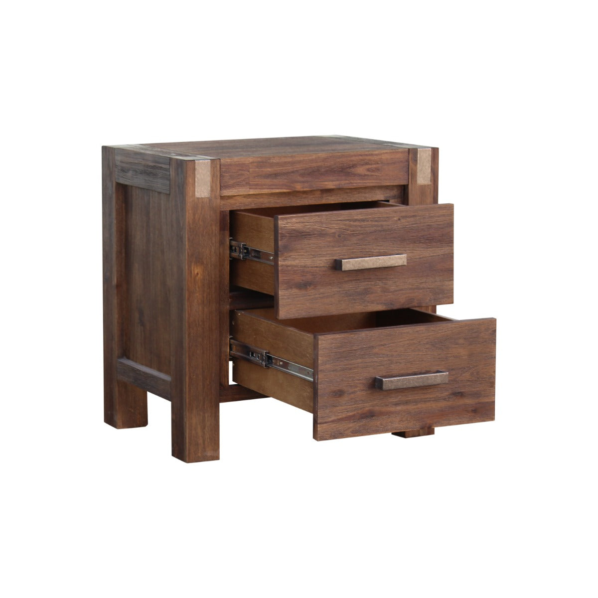 Nowra 2 Drawer Bedside Table