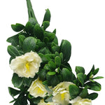 White Rose Bunch UV 45cm