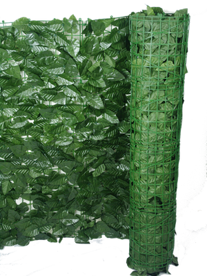 Artificial UV Peach Leaf Roll 3m By 1m