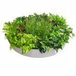 Artificial Green Wall Disk Art 80cm - Mixed Fern