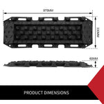 10T Heavy Duty Recovery Tracks Sand Track Snow Mud Tracks 10T Vehicle Black 4WD