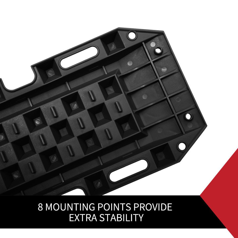 10T Heavy Duty Recovery Tracks Sand Track Snow Mud Tracks 10T Vehicle Black 4WD