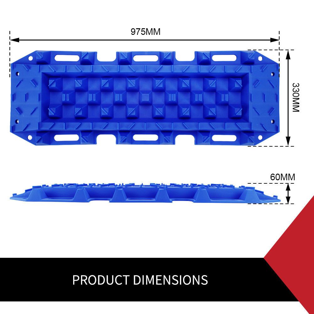 10T Heavy Duty Recovery Tracks Sand Track Snow Mud Tracks 10T Vehicle Blue 4WD