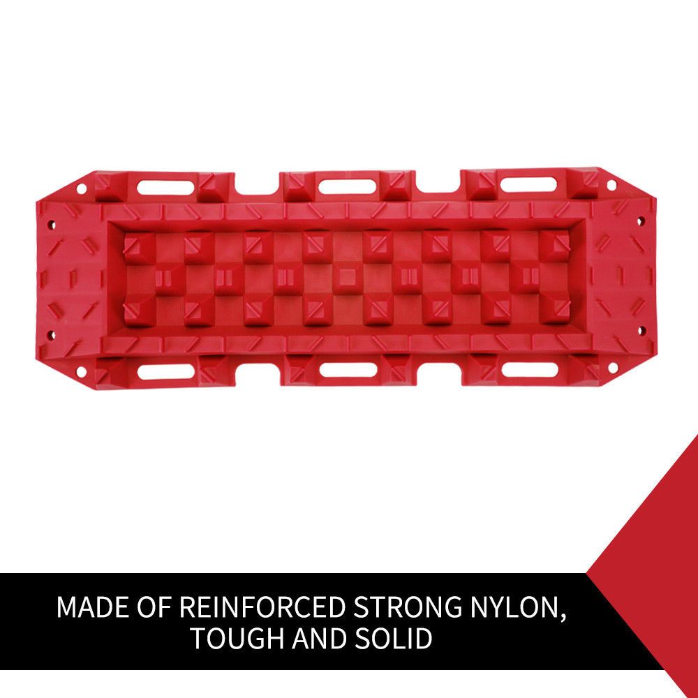 10T Heavy Duty Recovery Tracks Sand Track Snow Mud Tracks 10T Vehicle Red 4WD