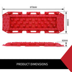 10T Heavy Duty Recovery Tracks Sand Track Snow Mud Tracks 10T Vehicle Red 4WD