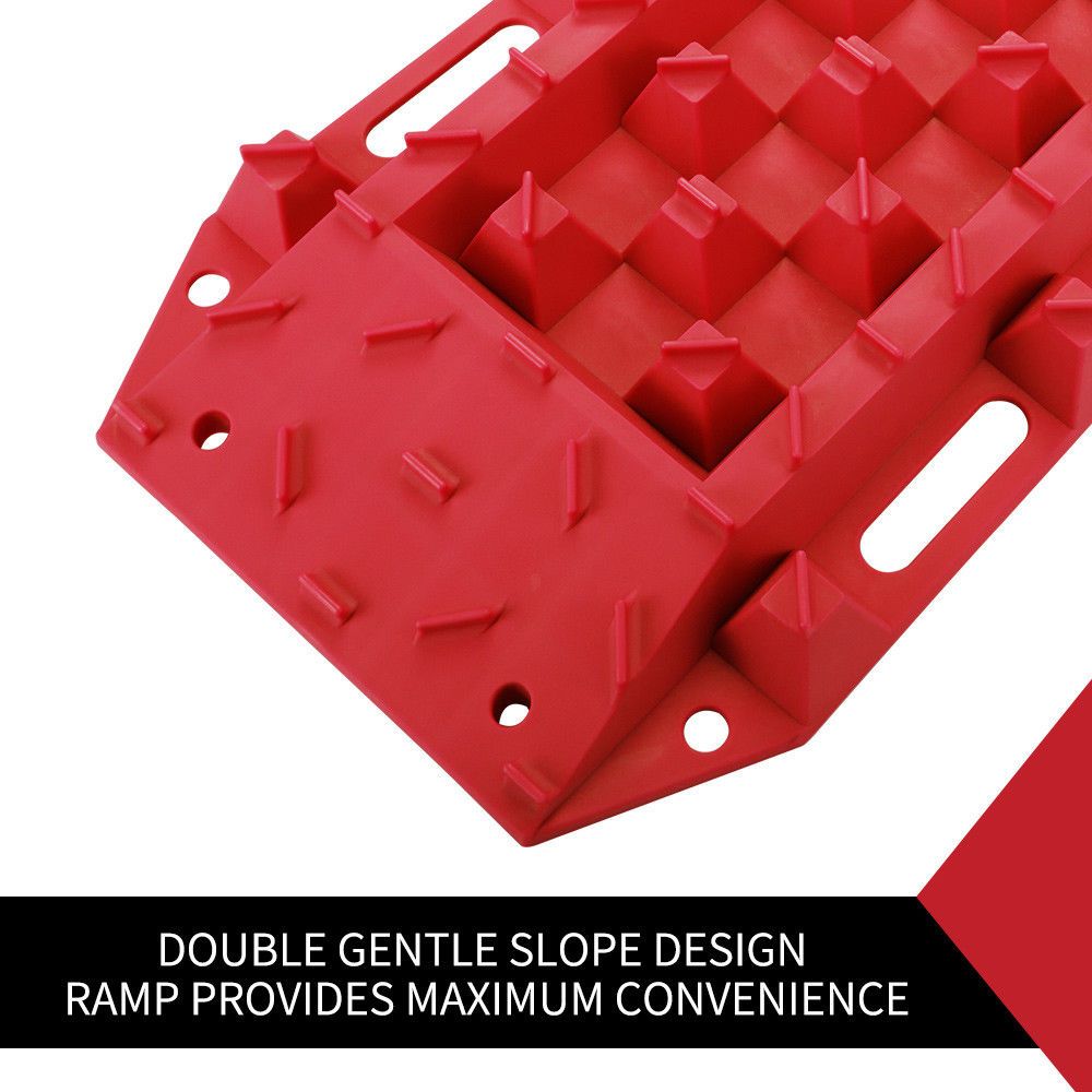 10T Heavy Duty Recovery Tracks Sand Track Snow Mud Tracks 10T Vehicle Red 4WD