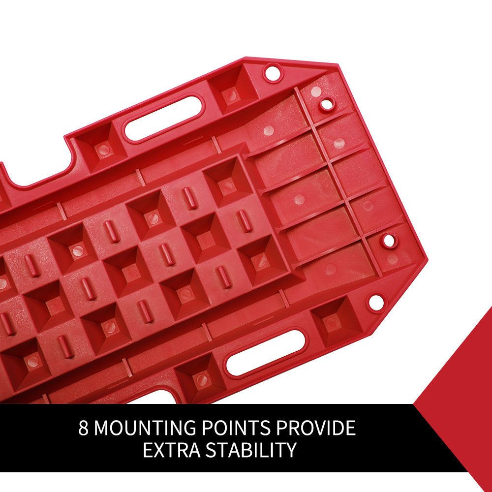 10T Heavy Duty Recovery Tracks Sand Track Snow Mud Tracks 10T Vehicle Red 4WD