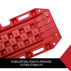 10T Heavy Duty Recovery Tracks Sand Track Snow Mud Tracks 10T Vehicle Red 4WD