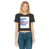 Colorful_Retro_Love_Typography_T-Shirt_2_540x Classic Women's Cropped Raw Edge T-Shirt