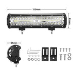12inch CREE LED Work Light Bar Spot Flood OffRoad Fog Driving 4WD 4x4 Reverse