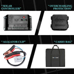 12V 200W Folding Solar Panel Kit Mono Caravan Boat Camping charging ATEM POWER