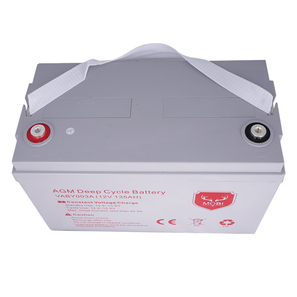 135AH AGM Battery 12V AMP Hour SLA Deep Cycle Dual Fridge Solar Power 12 VOLT