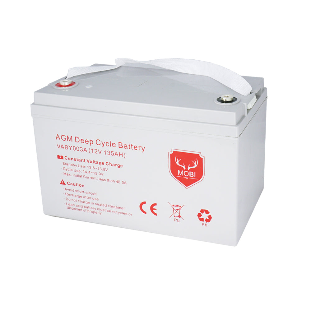 135AH AGM Battery 12V AMP Hour SLA Deep Cycle Dual Fridge Solar Power 12 VOLT