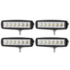 4x 6inch 30w LED Work Light Bar Flood Beam Fog Reverse Lamp Driving Offroad