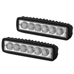 2x 6inch 18W LED Light Bar Driving Work Lamp Flood Truck Offroad UTE 4WD