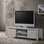TV Stand Entertainment Unit 120cm In White Oak