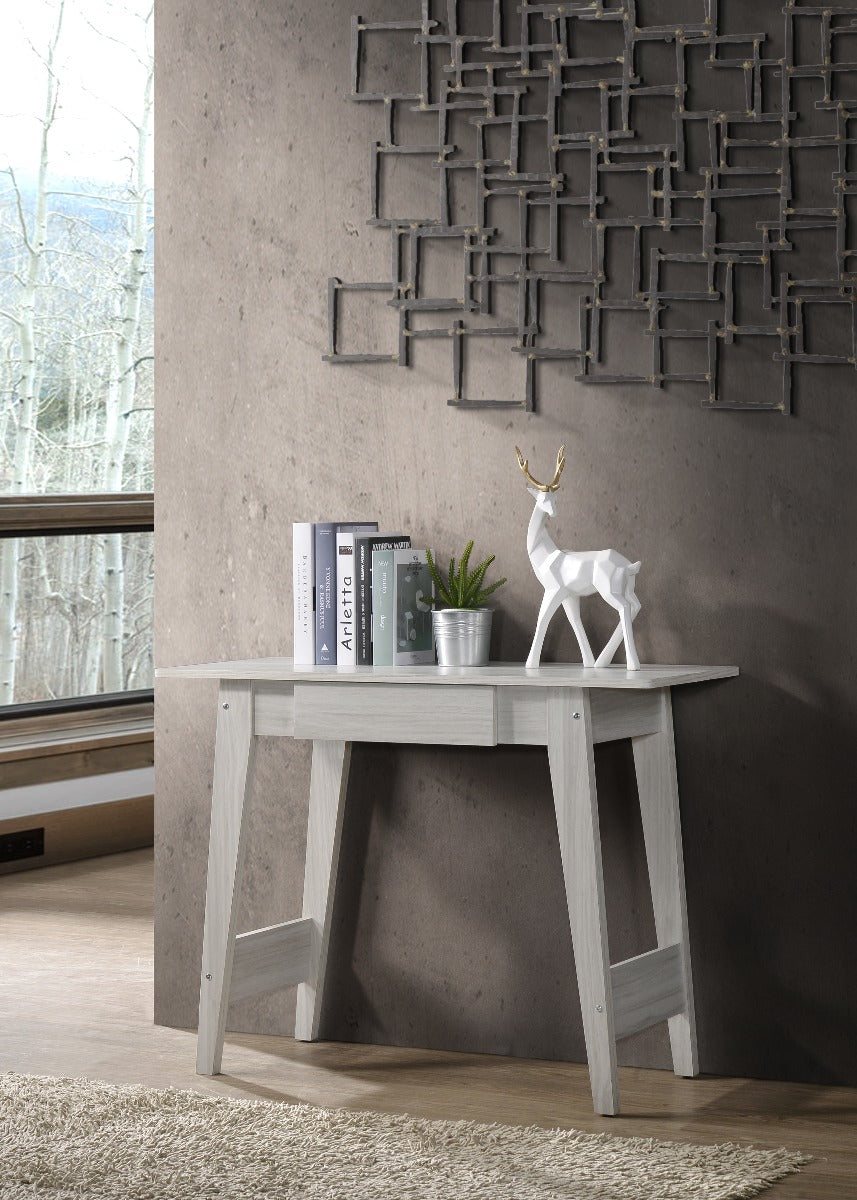 Console Hallway Table In White Oak
