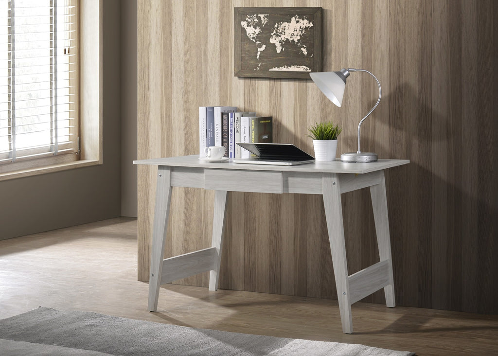 Computer Desk In White Oak