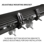 20inch LED Light Bar Osram Spot Flood combo Plus Number Plate Frame Offroad 4WD