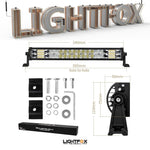 22inch Osram Philips LED Light Bar 5D Triple Flood Spot Offroad Driving 4WD 4x4