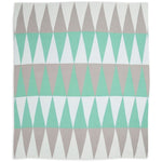 Weegoamigo Cotton Knitted Blanket - Ziggy Green