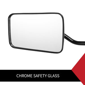2 x TOWING MIRRORS PAIR CONVEX MIRROR UNIVERSAL FIT TOWING CARAVAN 4X4 TRAILER