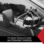 2 x TOWING MIRRORS PAIR CONVEX MIRROR UNIVERSAL FIT TOWING CARAVAN 4X4 TRAILER