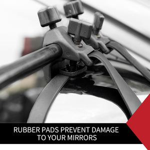 2 x TOWING MIRRORS PAIR CONVEX MIRROR UNIVERSAL FIT TOWING CARAVAN 4X4 TRAILER