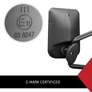 2 x TOWING MIRRORS PAIR UNIVERSAL MULTI FIT STRAP ON TOWING CARAVAN 4X4 TRAILER