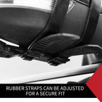2 x TOWING MIRRORS PAIR UNIVERSAL MULTI FIT STRAP ON TOWING CARAVAN 4X4 TRAILER