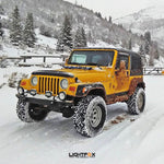 2x 4inch CREE LED Light Bar Spot Flood Combo Work Lamp Lightfox Vision Series