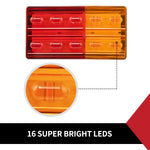 2x LED Tail Lights Indicator & Brake Lights Submersible 12V