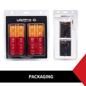 2x LED Tail Lights Indicator & Brake Lights Submersible 12V