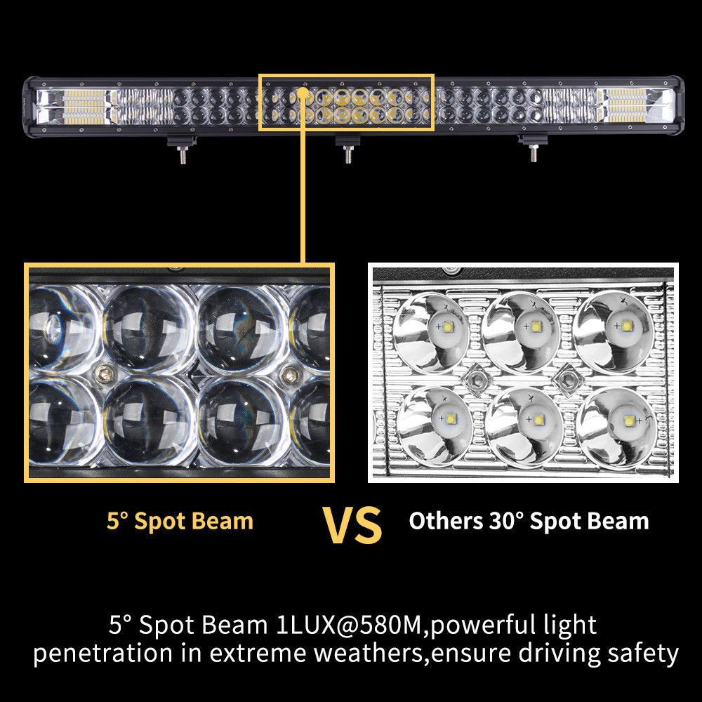 34inch Osram Cree LED Light Bar Triple Combo Driving Lightfox Utility Series