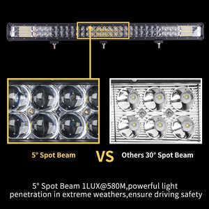 34inch Osram Cree LED Light Bar Triple Combo Driving Lightfox Utility Series