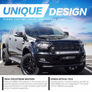 34inch Osram Cree LED Light Bar Triple Combo Driving Lightfox Utility Series