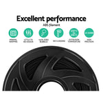 3D Printer Filament ABS 1.75mm 1kg per Roll Black