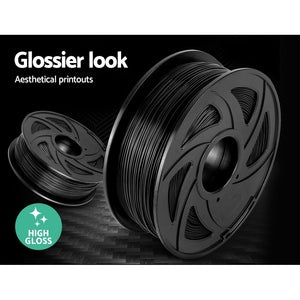 3D Printer Filament PLA 1.75mm 1kg per Roll Black