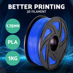 3D Printer Filament PLA 1.75mm 1kg per Roll Blue