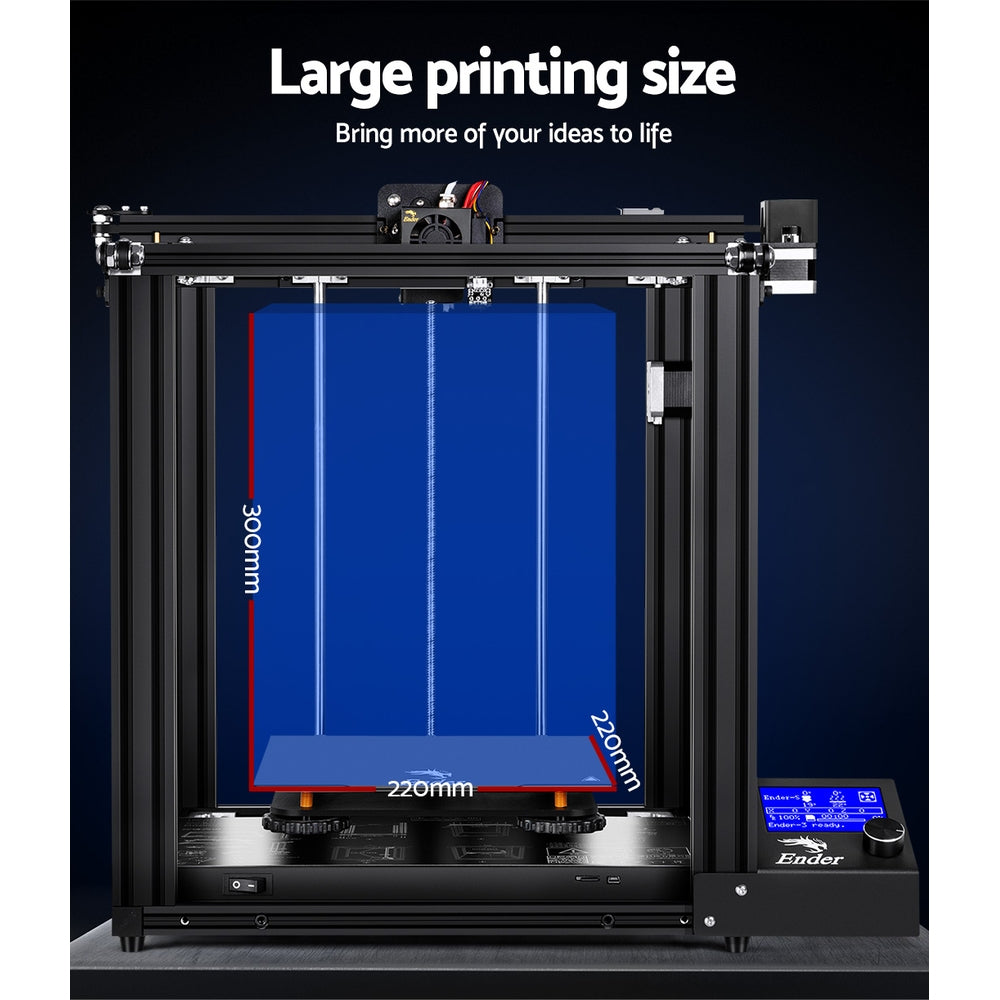 Creality 3D Ender 5 3D Printer Resume Printing High Precision 220*220*300mm