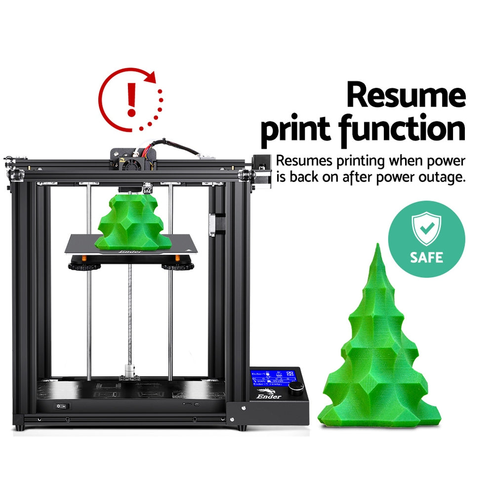 Creality 3D Ender 5 3D Printer Resume Printing High Precision 220*220*300mm