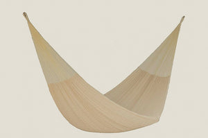 Single Size Cotton Mexican Hammock in Cream Colour