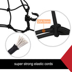 40x40cm Cargo Net Elasticated Bungee Luggage Storage Car Motorcycle Bike 6 Hooks